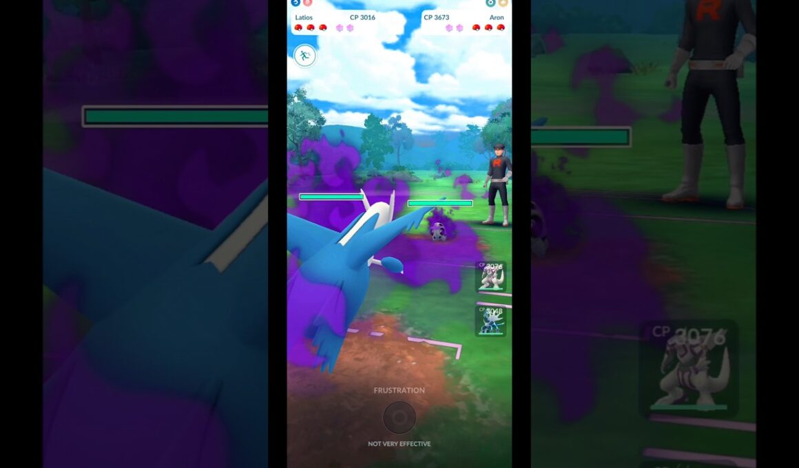 Shadow Latios, Palkia & Dialga vs. Shadow Aron | Team GO Rocket | Pokemon GO Gameplay #Shorts
