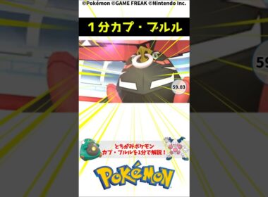 ポケモン 1分でわかるカプ・ブルル Tapu Bulu Pokemon Torivia #解説 #知識 #雑学