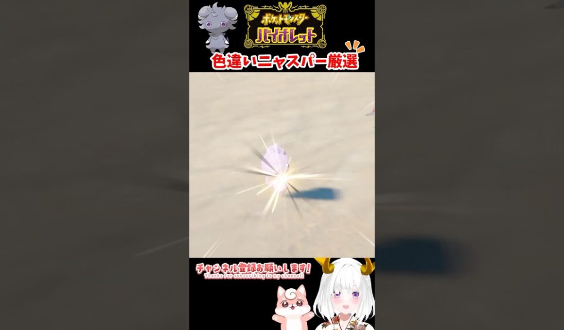 色違いニャスパー︎︎ (めす)出現シーン