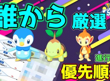 【進行度別】ナエトル・ヒコザル・ポッチャマ最優先はこの子です。厳選優先度解説【YesNoチャート付】【Pokémon Sleep】