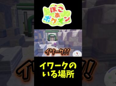 イワークのいる場所はここ！#ぽこあポケモン #ぽこポケ #ポケモン