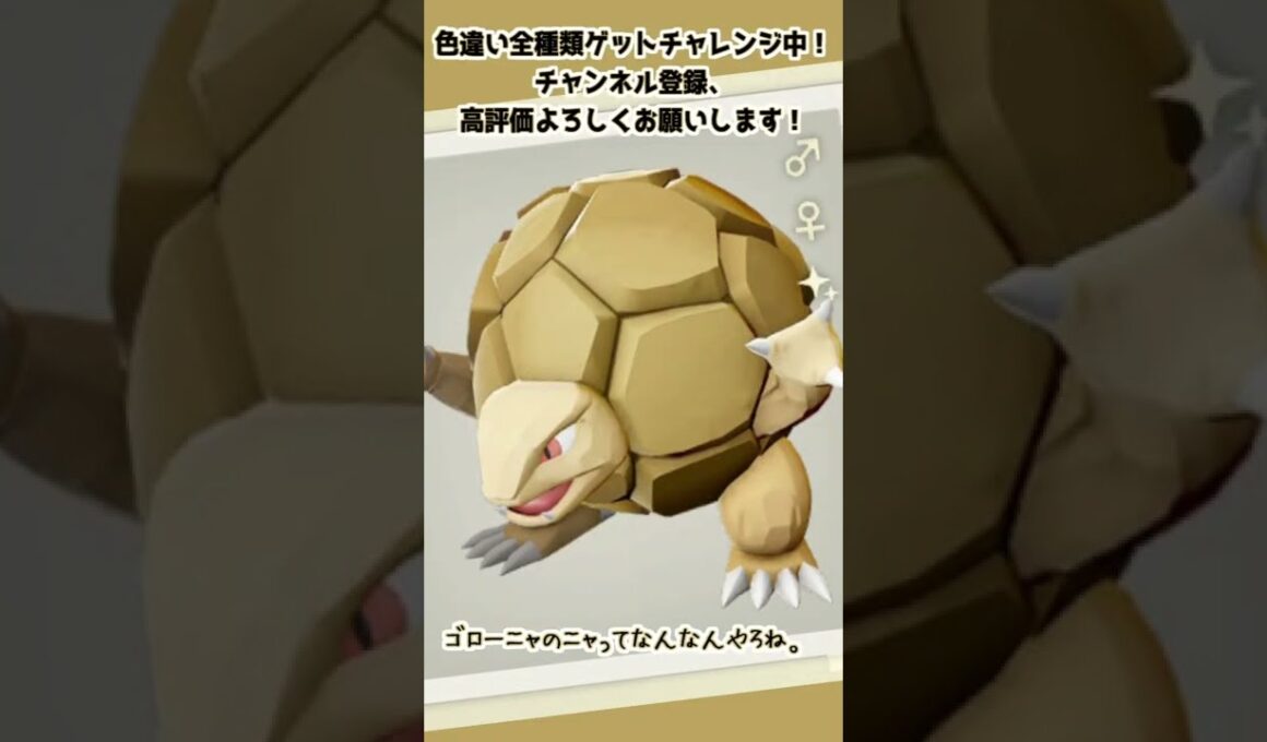 【63/224】ゴローニャのニャって、結局のとこなんなん？【Pokémon LEGENDS アルセウス】　#Shorts