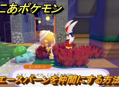 ぽこあポケモン　エースバーンを仲間にする方法　赤い草むら　＃４４４　【ぽこポケ】