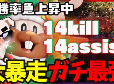 【14KO】勝率上昇中で高評価の『ヨクバリス』がガチで最強ファイター!!【ポケモンユナイト】