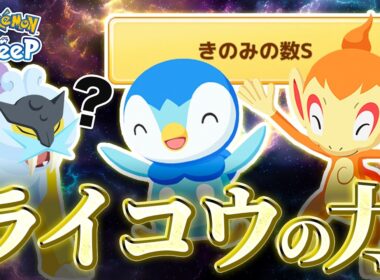 【ポケモンスリープ】ライコウの力を借りれば、きのみS個体なんて容易い…