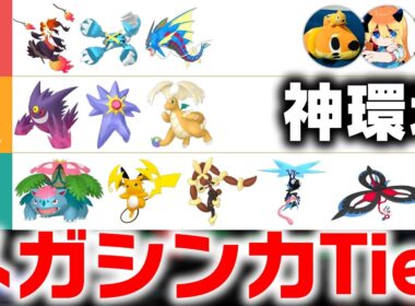 メタグロス＝S、ムクホーク＝E⁉️チャンピオン級の最新版メガキャラランクを作って比べてみた結果……