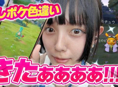 博士の助手ピカチュウ！！推しポケキモリの色違いきたあああ！！肝心なのは背景よ!!!!!!!!!【ポケモンGO】