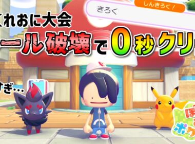 【ぽこあポケモン】「かくれおに大会」0秒クリアを目指して島とルールを改造したら、ゾロアがヘソ曲げちゃった。