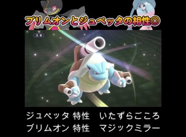 【ポケモンチャンピオンズ】ブリムオンとジュペッタの特性相性が◎