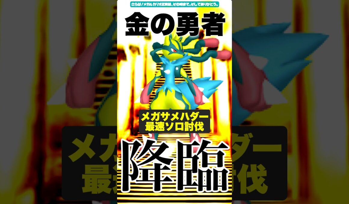 メガサメハダー最速ソロ討伐を目指して。【ポケモンGO】
