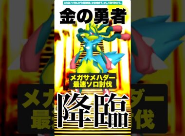 メガサメハダー最速ソロ討伐を目指して。【ポケモンGO】