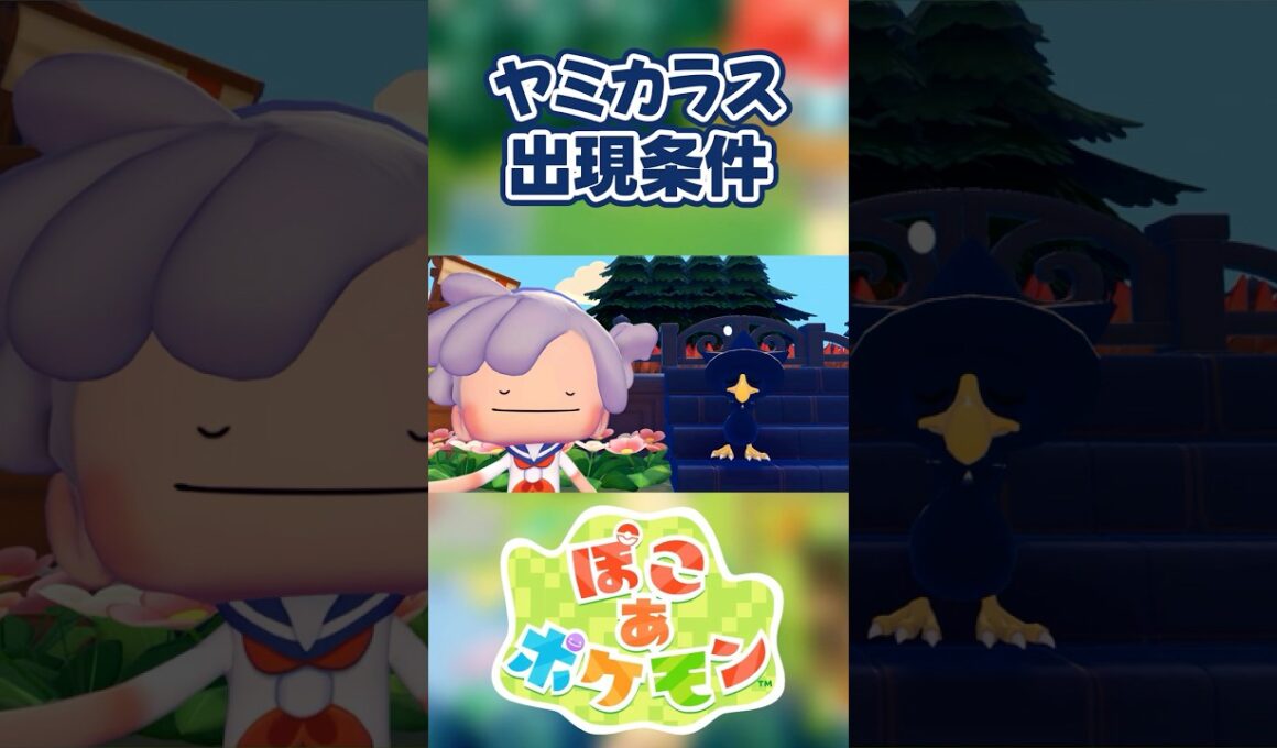 【ぽこあポケモン】ヤミカラスの出現条件を徹底解説！#shorts