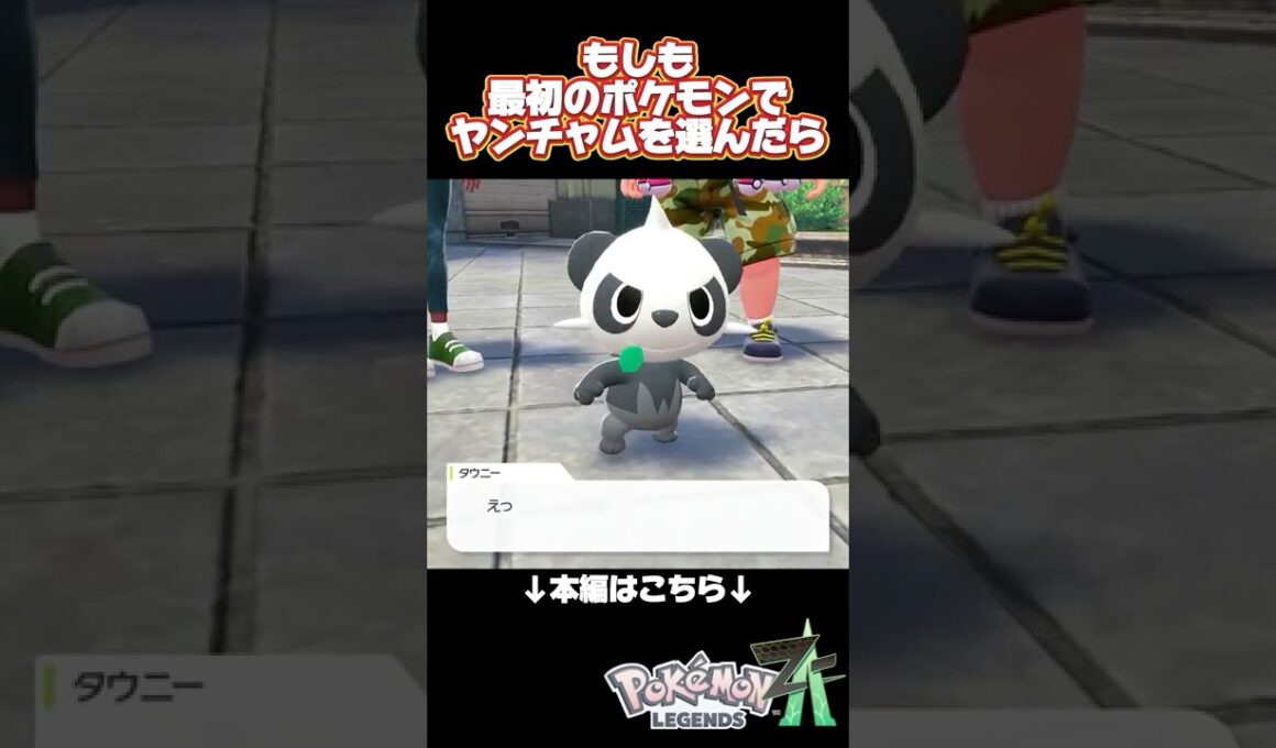 もしも最初のポケモンでヤンチャムを選んだら『Pokémon LEGENDS Z-A』  #ポケモンレジェンズZA #pokemonlegendsza #shorts