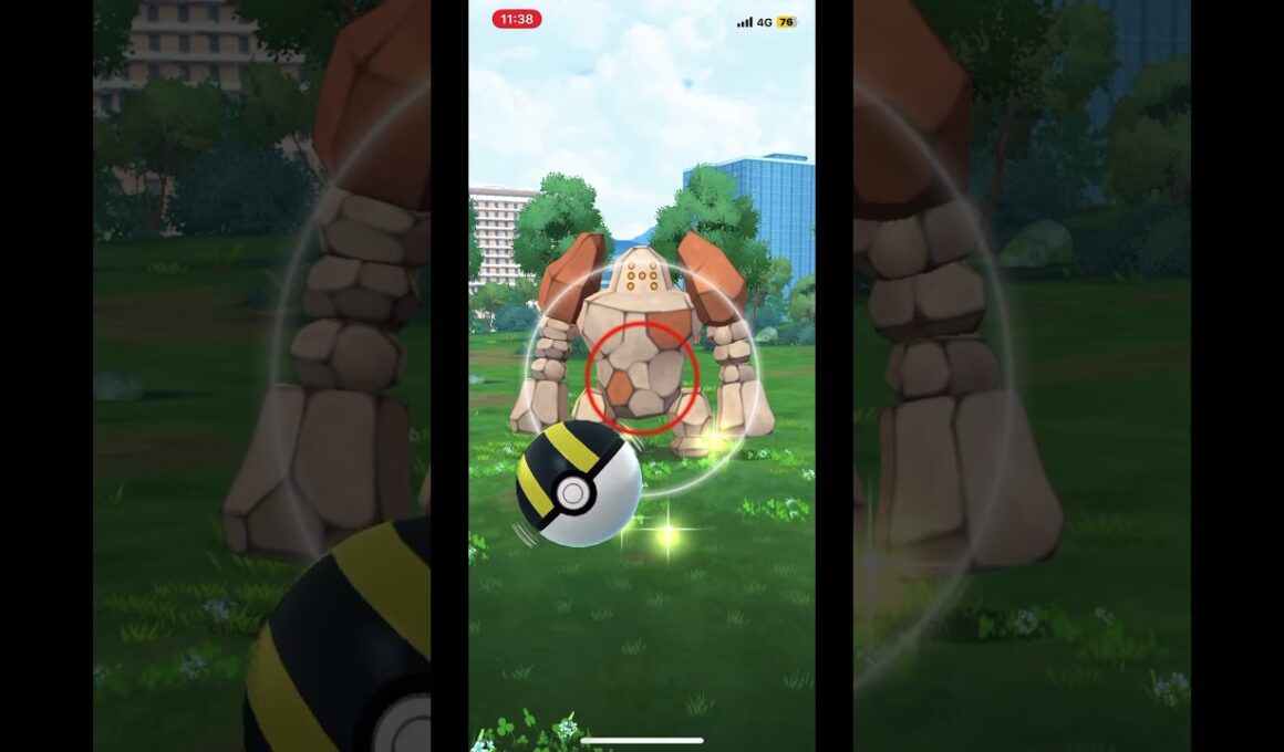 初めてレジロックゲットしたぜ！#ポケモン #レジギガス#レジロック#ポケモンgo#ぎゅうたん #ぎゅうたんです