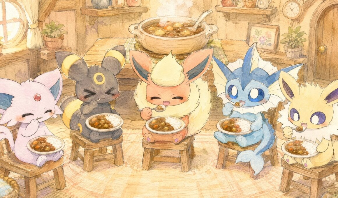 山にめり込む！？ブースターの家と大穴の秘密！【ぽこあポケモン】