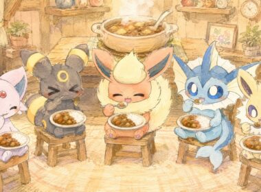 山にめり込む！？ブースターの家と大穴の秘密！【ぽこあポケモン】