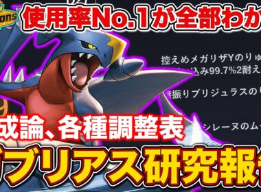 【使用率1位】”最強の主人公”ガブリアスを徹底解説！性格・持ち物・調整など育成に必要な情報が全てわかる！【ポケモンチャンピオンズ/最終チャンピオン級】