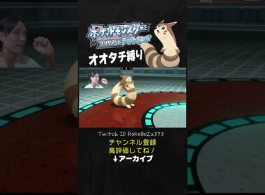 【オオタチ縛り旅】シロナのルカリオが強すぎた！上から一生ワンパンしてくるもん。【ダイパリメイク／ポケモン／生放送切り抜き】