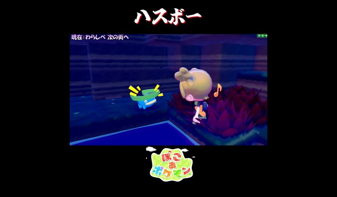 【ぽこポケ】ハスボーの反応集【切り抜き／ぽこあポケモン】 #ルンパッパ #pokopia  #shorts
