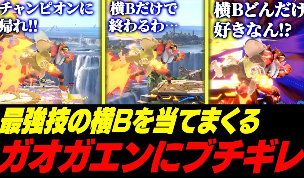 ディディーメイトで横Bを当てまくるガオガエンにキレるあcola【スマブラSP】