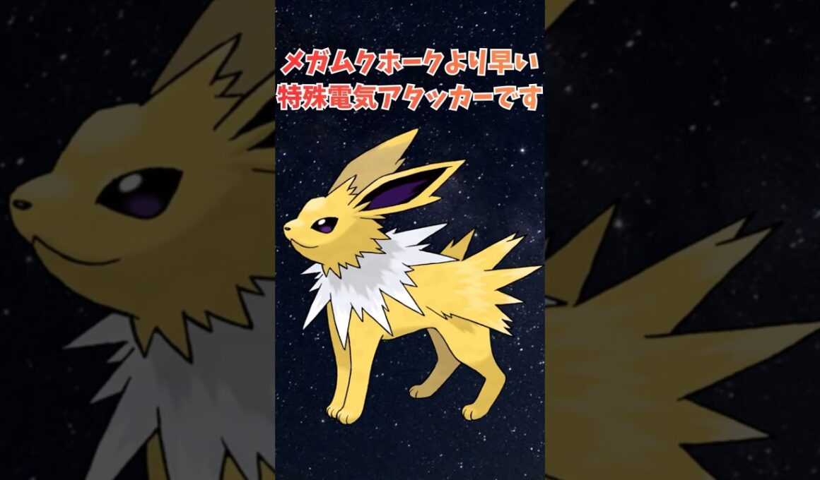 【サンダース】自分メガムクホークより早い特殊電気アタッカーです！