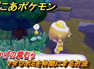 ぽこあポケモン　マダツボミを仲間にする方法　木かげの草むら　＃１８　【ぽこポケ】