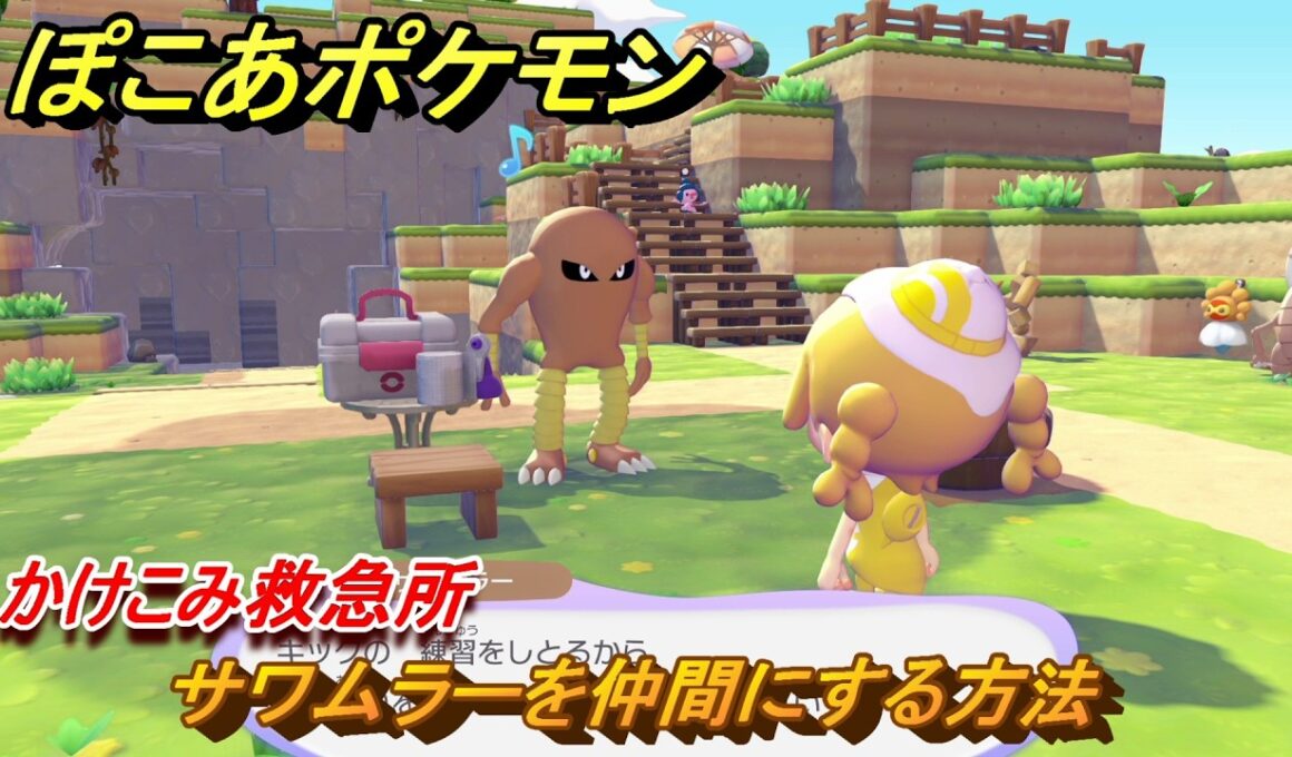 ぽこあポケモン　サワムラーを仲間にする方法　かけこみ救急所　＃３４４　【ぽこポケ】