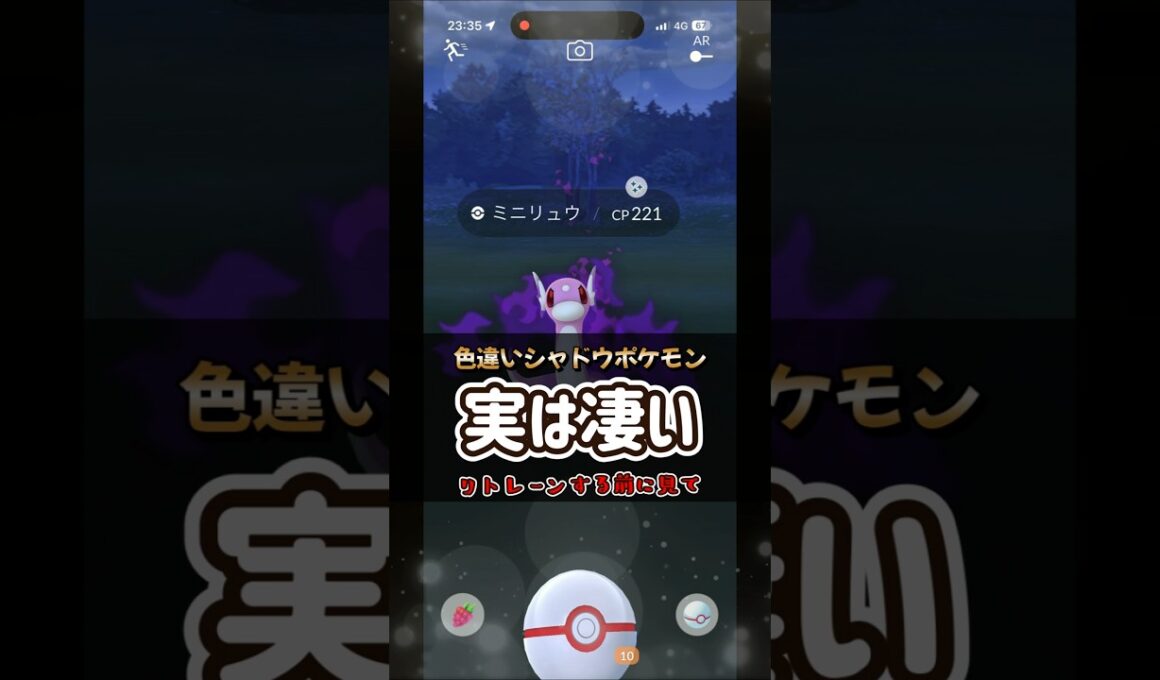 【ポケモンGO】リトレーン前に見てください実はめっちゃレア！色違いシャドウミニリュウの個体値は！？#ポケモンgo #ポケモン #Shorts