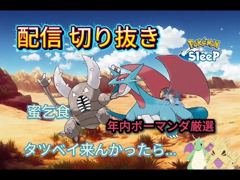 【ポケスリ】ポケスリ配信切り抜き 「蜜乞食」「年内ボーマンダ厳選」「タツベイ来んかったら...」
