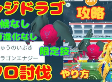 レジドラゴのソロ討伐方法！天候恩恵メガ進化なしでも攻略できる