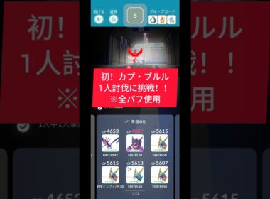 初！カプ・ブルル1人討伐に挑戦！！ #ポケモン #ソロ討伐 #ポケモンgo