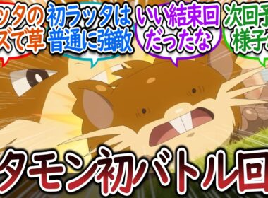 【アニポケ144話】ナヴィ&メタモンの初バトルを見守るウルトを微笑ましく思うトレーナー達についての【反応集】