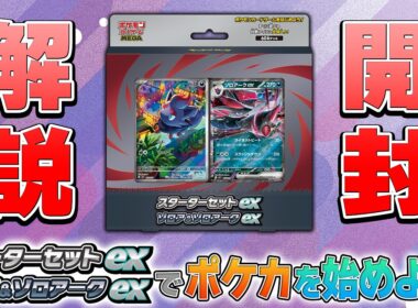 【まずはこれ見て】「スターターセットex ゾロア＆ゾロアークex」の開封＋使い方解説【ポケモンカード/スターターセットex】