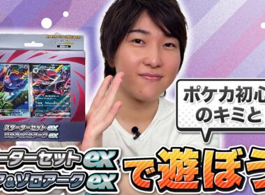 【練習用動画】「スターターセットex ゾロア＆ゾロアークex」でライチュ梅川とバトル！【スターターセットex/ポケモンカード】