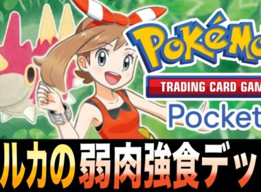 【ポケポケ】モンボなしのガチデッキ！「ハルカの弱肉強食デッキ」が強すぎたｗｗｗQRコードあり【ドクケイル】【アゲハント】