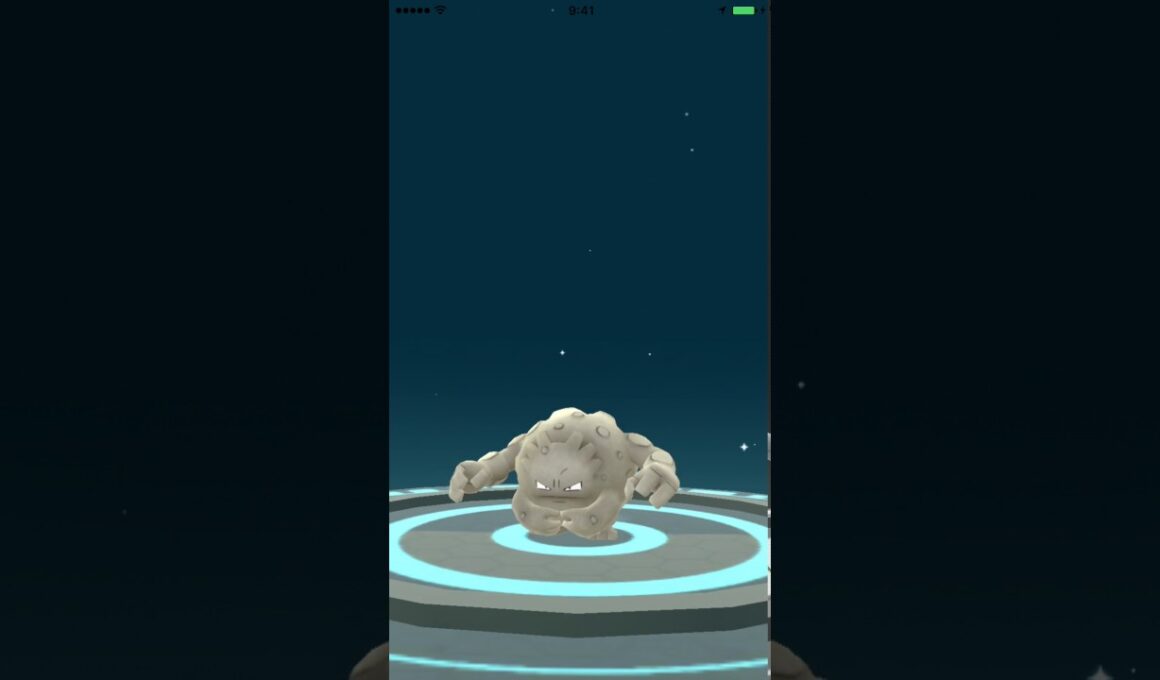 ポケモンGO　077-076　ゴローンからゴローニャへの進化。 Pokémon Go Graveler evolution.