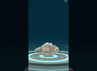 ポケモンGO　077-076　ゴローンからゴローニャへの進化。 Pokémon Go Graveler evolution.