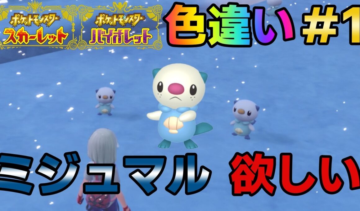 【ポケモンSV】色違いミジュマルが欲しい#1【ポケットモンスタースカーレット・バイオレット】