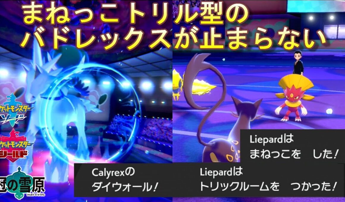【ポケモン剣盾】白バドレックスの最強の相棒！レパルダスとのコンビ相性◎