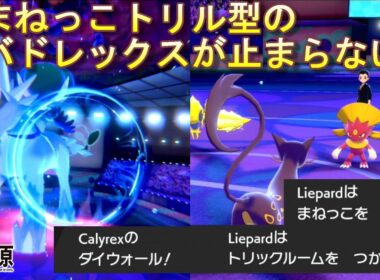 【ポケモン剣盾】白バドレックスの最強の相棒！レパルダスとのコンビ相性◎