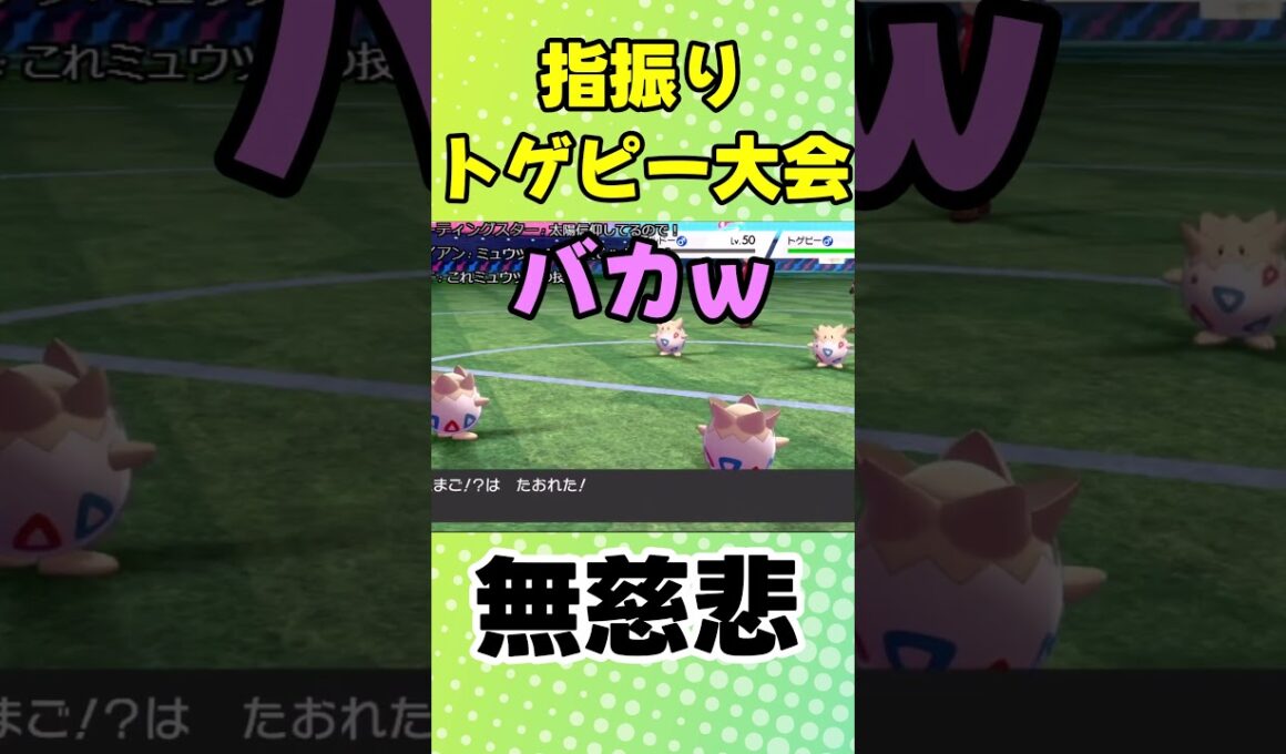 トゲピーが集まってゆびをふっていたらさ #ポケモン剣盾 #ポケットモンスター