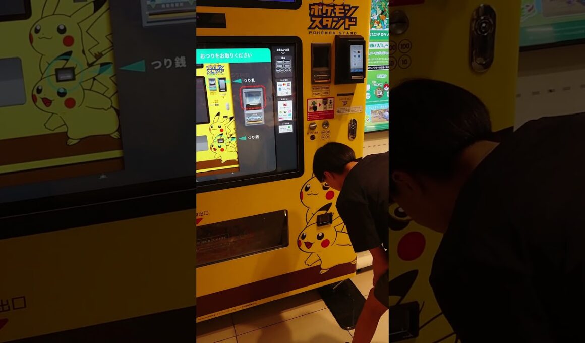 ポケモンスタンド　ヌオー　ぬいぐるみ　買ってみた　自販機 #shorts