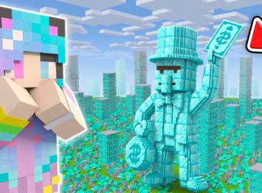 1000億円の超お金持ち村人だらけの街を見つけた結果【マインクラフト】