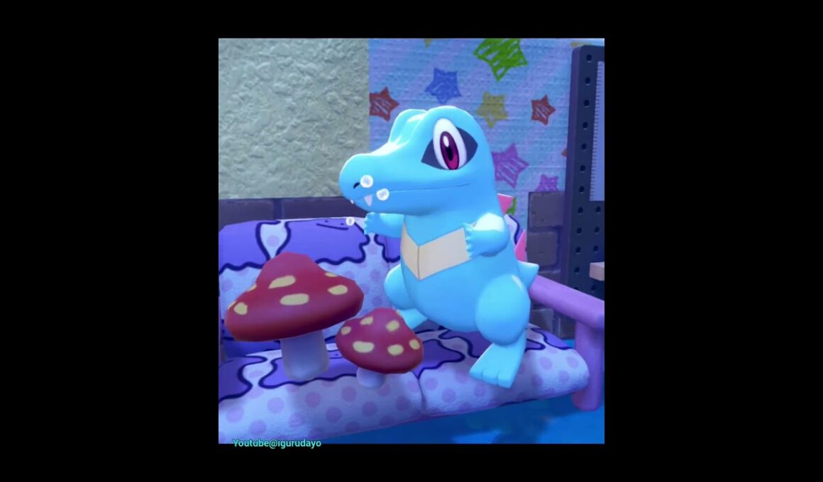 ワニノコ🐊Totodile　#pokopia #ぽこあポケモン #pokemon