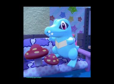 ワニノコ🐊Totodile　#pokopia #ぽこあポケモン #pokemon