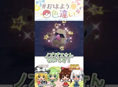 ☀️近寄りがたい！？色違いノズパス🧭✨2026年8月7日 #おはよう色違い #おは色 #ポケモン