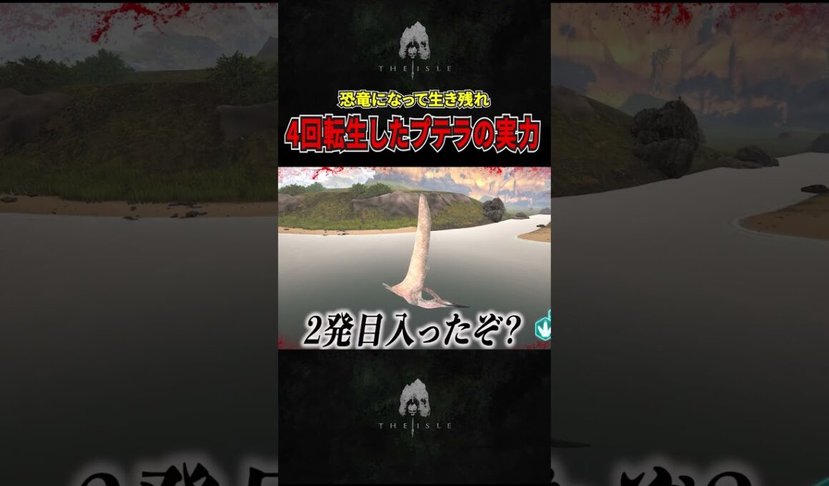 【恐竜として生き残れ】４回転生したプテラの実力。#theisleevrima  #theisle #恐竜#ゲーム実況#theisle#pteranodon