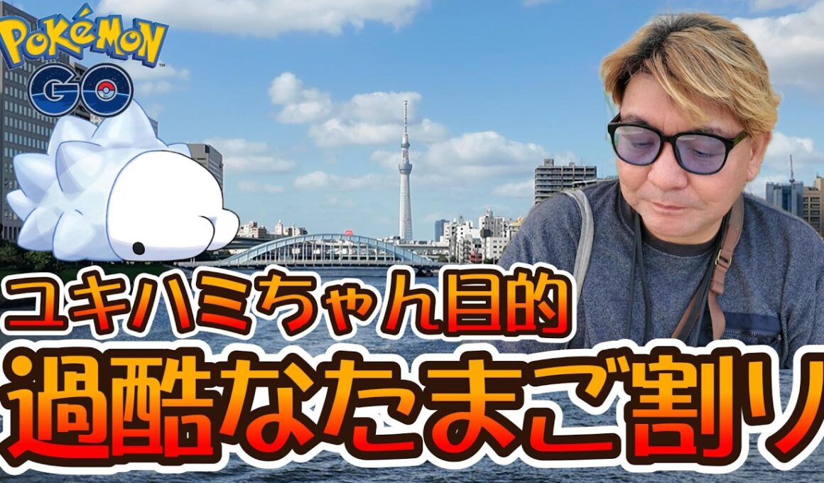 ユキハミちゃん目的で過酷なたまご割り♪　夏の遠足：凍てつく残火♪【ポケモンGO】