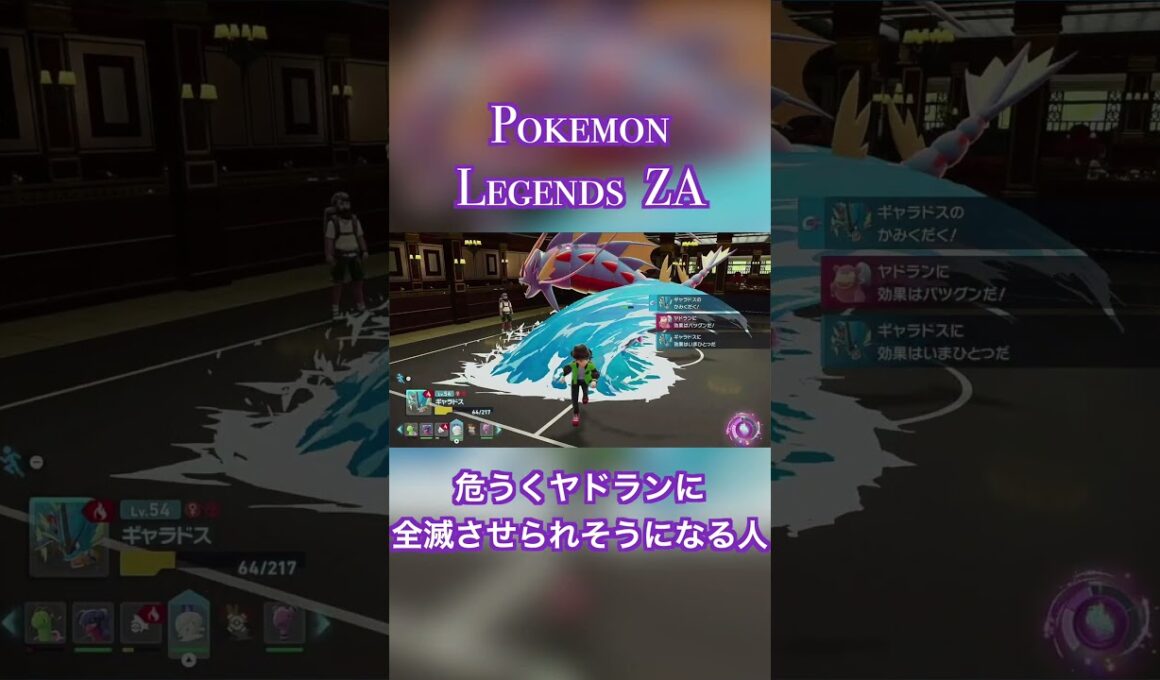 危うく、ヤドランに全滅されかける人