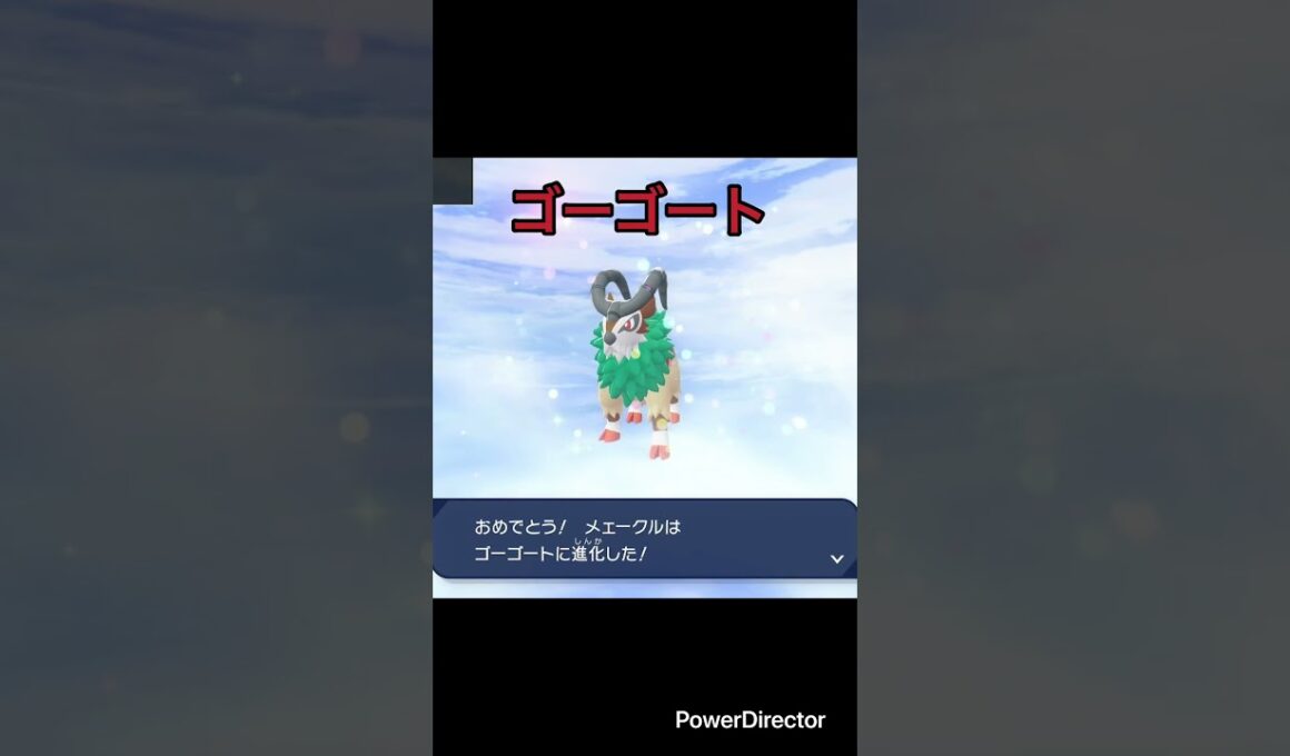 【Pokémon LEGENDS Z-A】進化　メェークル→ゴーゴート　#ポケモンza #ゲームリハビリ #切り抜き #shorts